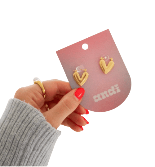 Shop Andi Heart Hoop Earrings