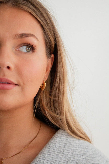 Shop Andi Heart Hoop Earrings