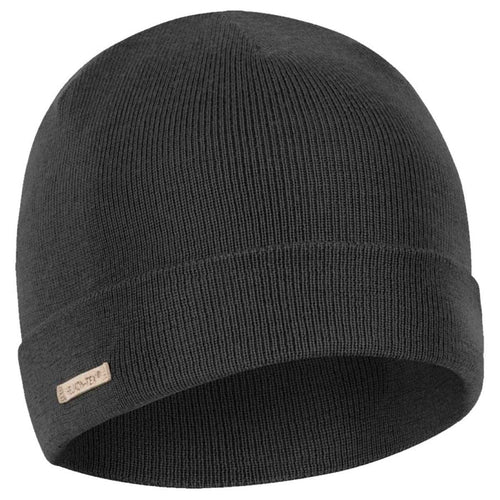 helikon winter merino wool beanie hat black