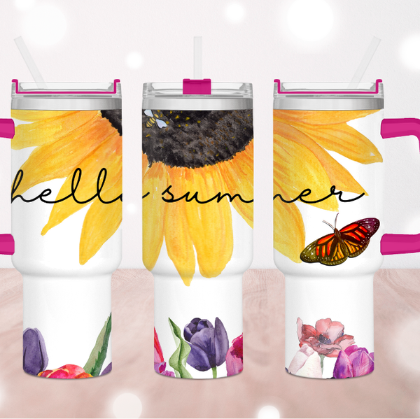 Hello Summer 40 oz. Tumbler