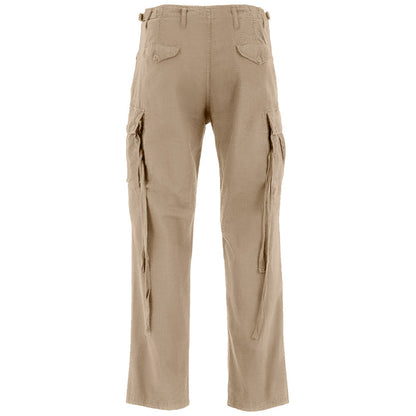 Rear View of Highlander M65 Combat Trousers Khaki