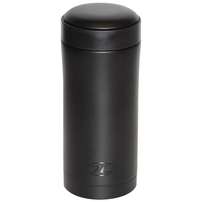 highlander stainless steel sealed thermal mug black