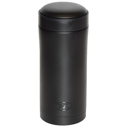 highlander stainless steel sealed thermal mug black