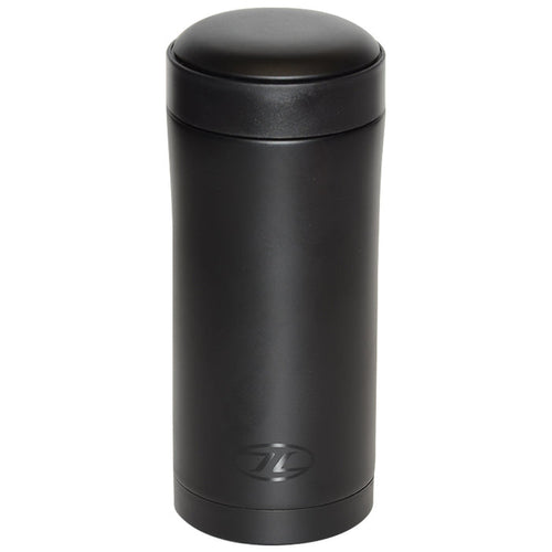 highlander stainless steel sealed thermal mug black