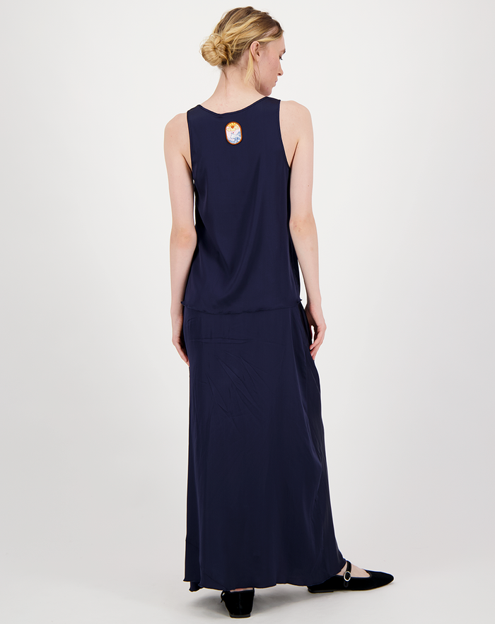 Holly Blue Black Solid Tank Top