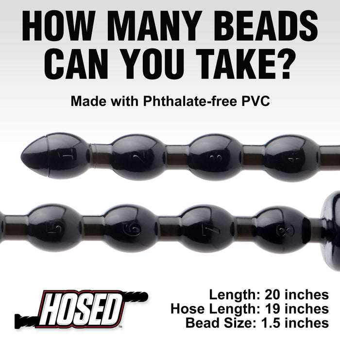 Hosed 1.5 inch Beaded Anal Snake