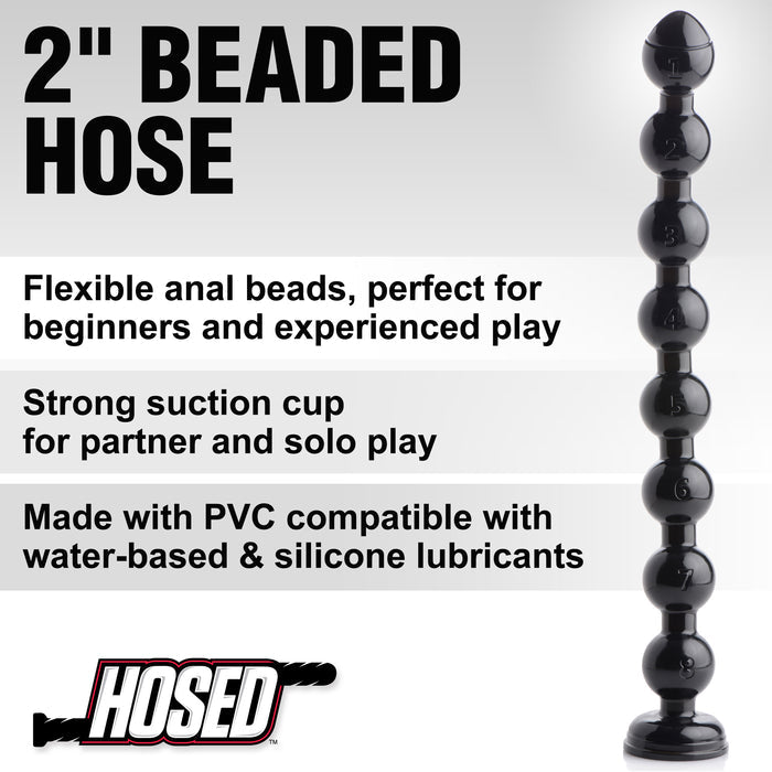 Hosed 2 inch Beaded Anal Snake