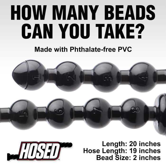 Hosed 2 inch Beaded Anal Snake