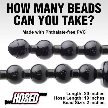 Hosed 2 inch Beaded Anal Snake
