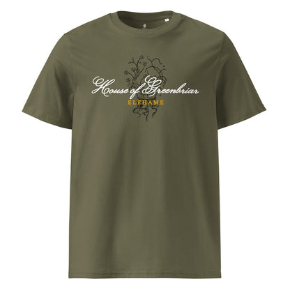 House of Greenbriar T-Shirt - The Bean Workshop - Book Lover Gift, Cardan Greenbriar, Dark Academia, Elfhame royalty apparel, Fae Court, Faeriecore, Fantasy Reader Tee, High King of Elfhame, Holly Black licensed merch, House of Greenbriar shirt, Jude Duarte, Royalcore aesthetic, The Cruel Prince T-shirt