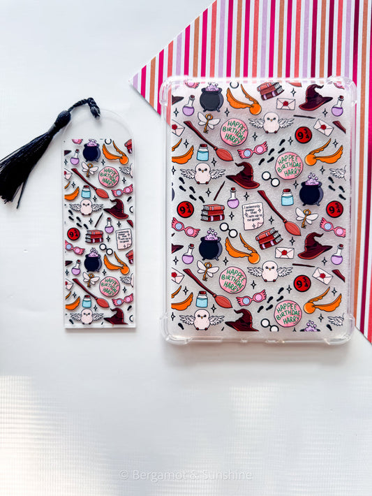 H.P. Wizard Birthdae E Reader Case and/or Bookmark [Combined Listing]