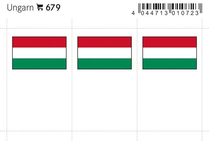 Hungary Flag Labels