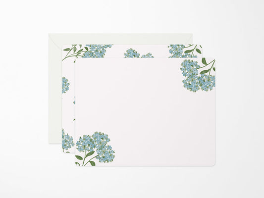 Hydrangea Flat Notes - Boxed Set of 6