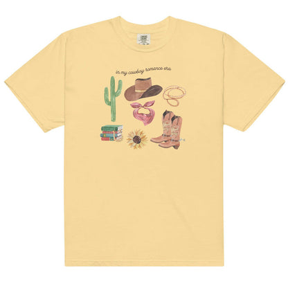 In My Cowboy Romance Era Tee Shirt - The Bean Workshop - book lover, cowboy, girlie, outdoor, read everyday, romance, tee shirt