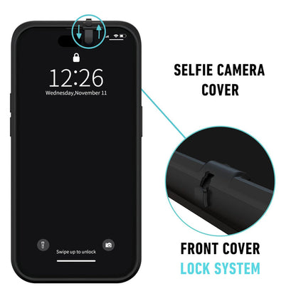 iPhone 17 privacy case with camera cover and lens protector – Spy-Fy