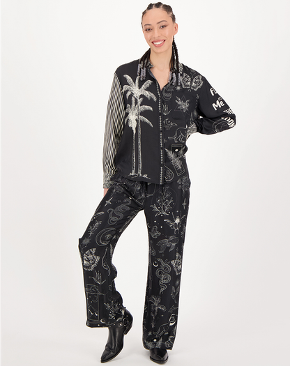 Isabel Printed Black Magic Shirt