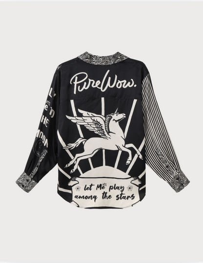 Isabel Printed Black Magic Shirt