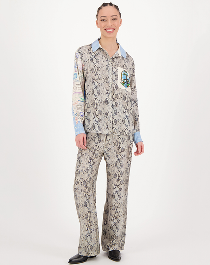 Isabel Printed Snake Shirt