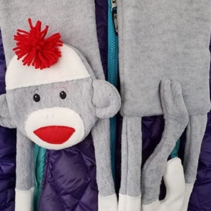 ITH Sock Monkey Scarf