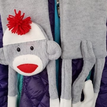 ITH Sock Monkey Scarf