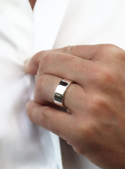 Julie 0,25 ct + Plain silverring 7 mm | Vigsel / Förlovningsringar Par
