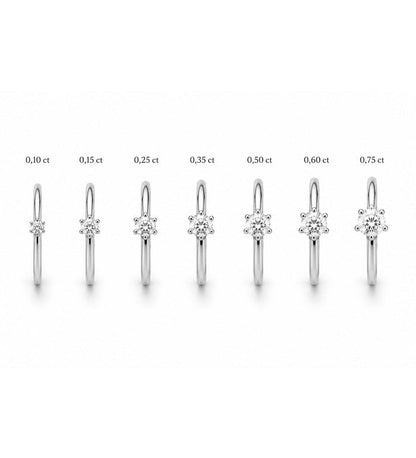 Julie 0,5 - 1 ct diamantring, Vigsel / Förlovningsring