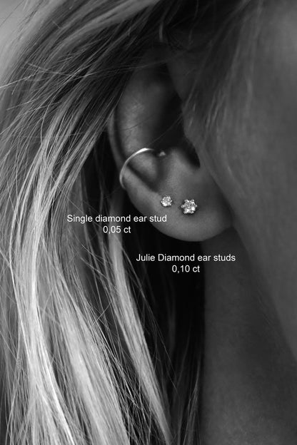 Julie Single Diamond ear stud