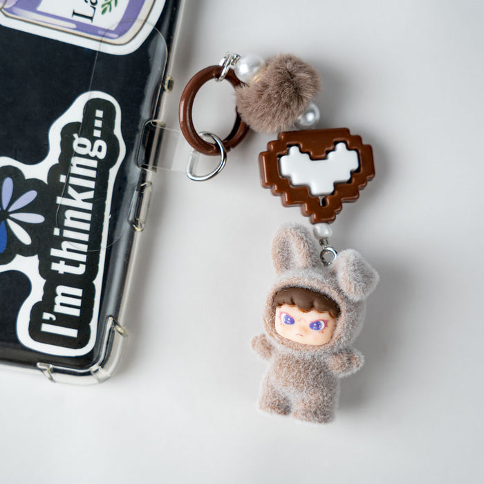 Kawaii Bunny Charm Brown