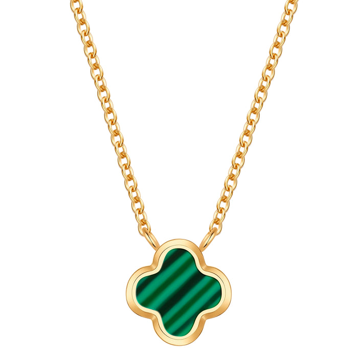Kette Clover Malachit (synth.)