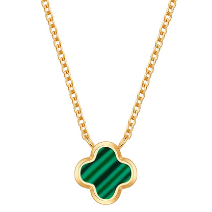 Kette Clover Malachit (synth.)