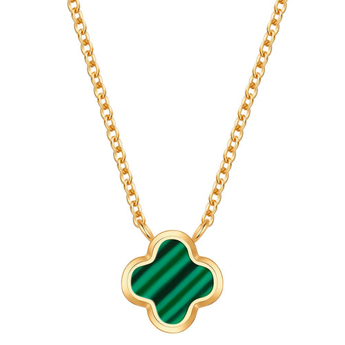 Kette Clover Malachit (synth.)