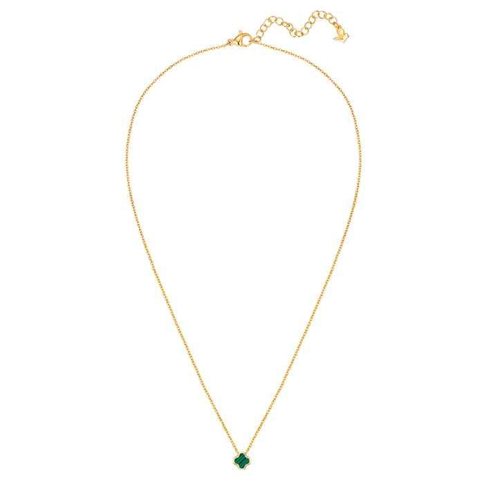 Kette Clover Malachit (synth.)