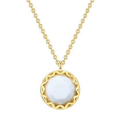 Kette mit Achat gelbgold