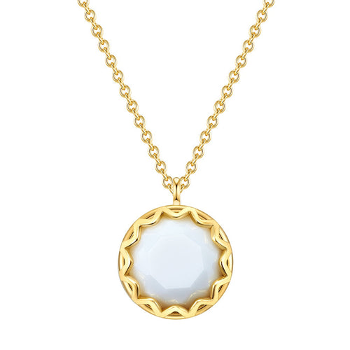 Kette mit Achat gelbgold