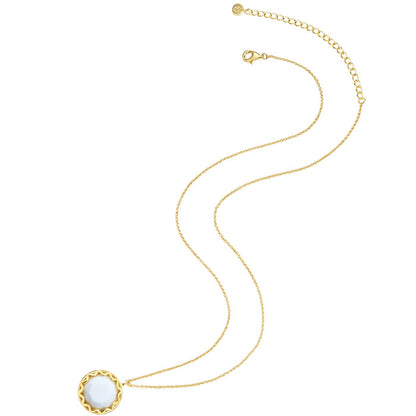 Kette mit Achat gelbgold