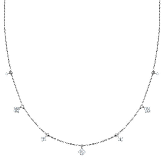 Kette mit kleinen Zirkonia-Anhängern