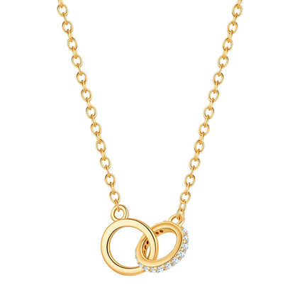 Kette Twice mit gold mit Zirkonia