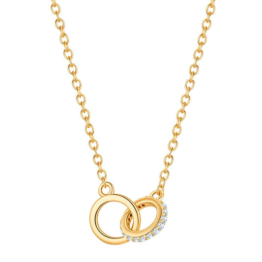Kette Twice mit gold mit Zirkonia