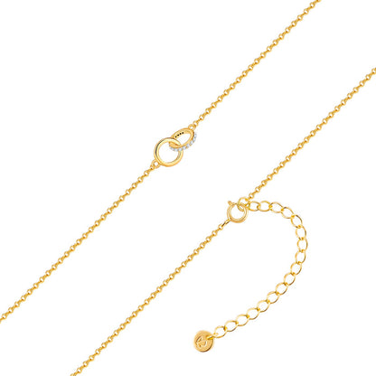 Kette Twice mit gold mit Zirkonia