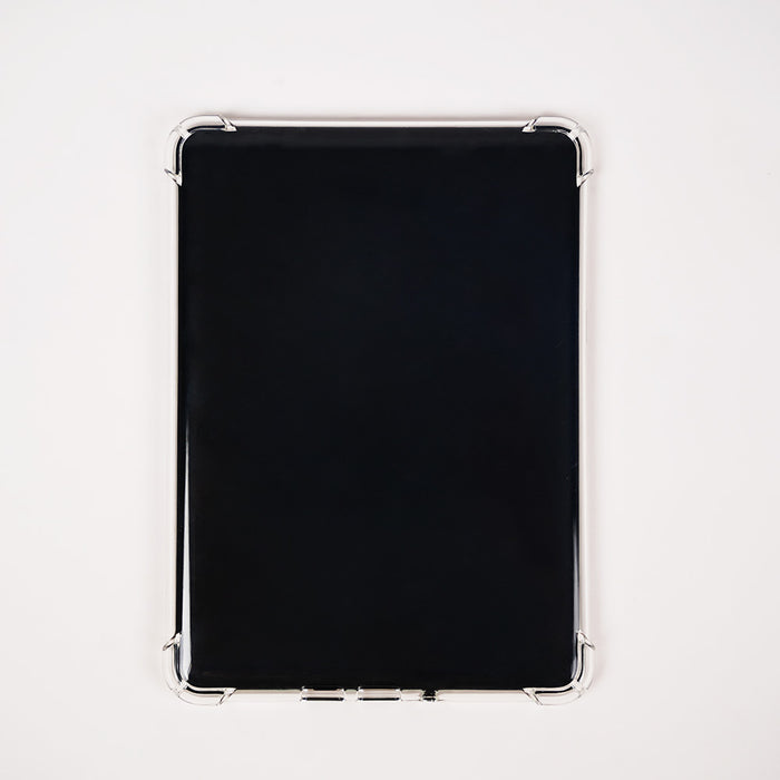Black tablet case with clear border on a white background