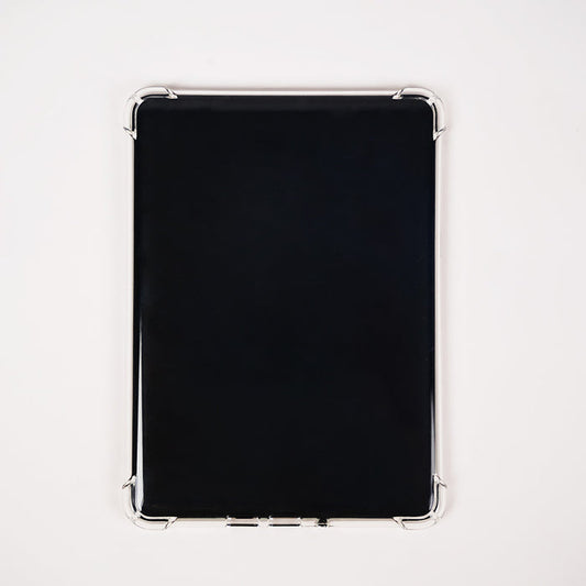 Black tablet case with clear border on a white background