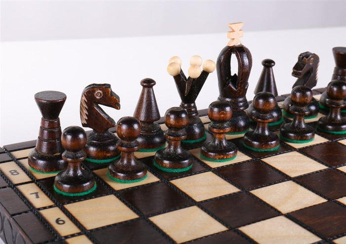 KINGS Wooden Chess Set, 11 1/4" Square - Chess Set - Chess-House
