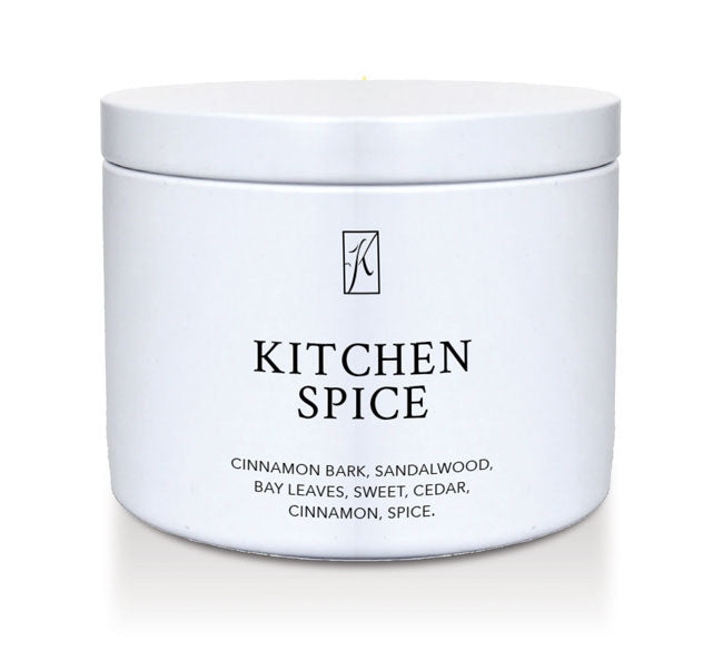 Jar of 'Kitchen Spice' on a white background