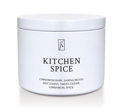 Jar of 'Kitchen Spice' on a white background