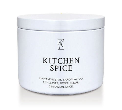 Jar of 'Kitchen Spice' on a white background