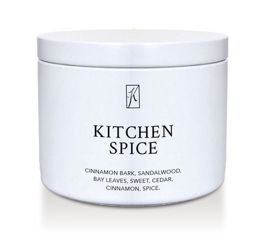 Jar of 'Kitchen Spice' on a white background