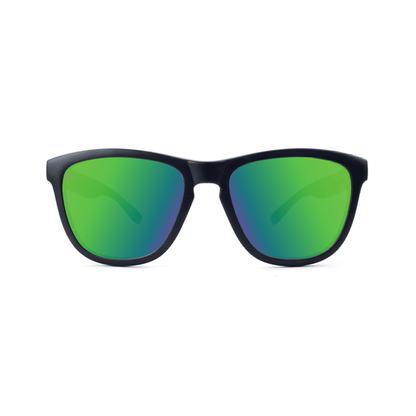 Knockaround Sunglasses | Premiums | Black / Green Moonshine