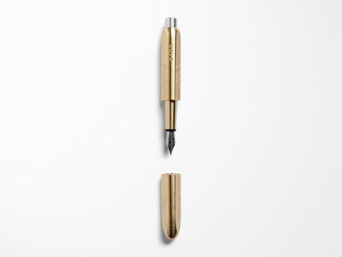 KOLO Tino Fountain Pen - Raw Brass