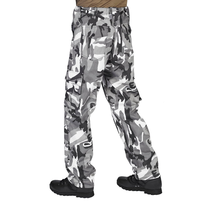 kombat urban camo combat cargo trousers button closure pockets
