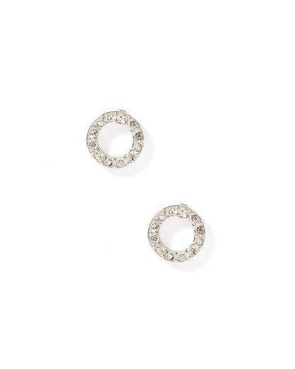 Lainey Silver Screwback Stud Earrings
